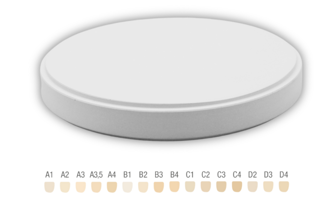 Disque zircone 3D multilayer